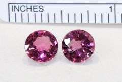 Luscious Natural Pink Tourmaline Pair