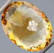 Big 17.38ct natural golden yellow Citrine