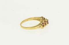 10K Yellow Gold Marquise Five Stone Natural Vintage Statement Ring