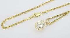 Half Bezel Set 1.64CTW Diamond Pendant
