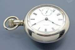 Exceptional 1885 Waltham Pocket Watch in Nickel