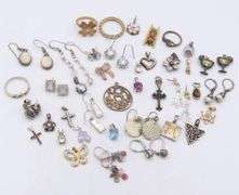 Group Lot of Vintage 925 Sterling Silver Jewelry