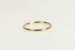 14K Yellow Gold 2.0mm Simple Plain Classic Wedding Band Ring
