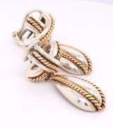 Vintage Tiffany & Co Silver and Gold Signature X Drops