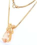 Italian 925 Sterling Silver Teardrop Pendant on Box Chain Necklace