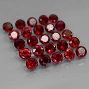 Premium 9.40ct solitaire cut cherry red Garnet set