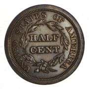 1842 Braided Hair Half Cent - PROOF - Rare