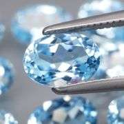 Superb quality 9.04ct 9 piece sky blue Topaz set