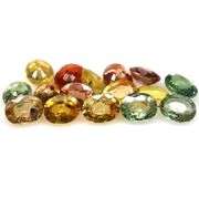 Heated only! 7.40ct fancy color Sapphire set