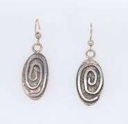 Vintage 925 Sterling Silver Signed Dangle Earrings