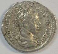 Original Severus Alexander Roman Silver Denarius, 222-235 AD