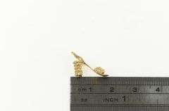 14K Yellow Gold 3D Ornate Shoe High Heel Sandal Vintage Charm/Pendant