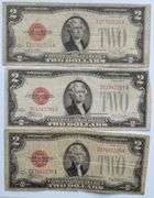 1928 D F G First Series Small Size Red Seal US Note