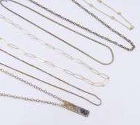 Groupp Lot of Vintage 925 Sterling Silver Chains