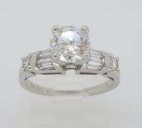 Classic 1.28CTW Diamond Engagement Ring in White Gold