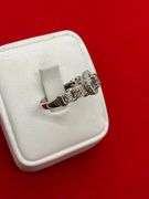 CERTIFIED 14K WHITE GOLD AND DIAMOND RING