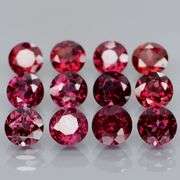 Premium solitaire cut 7.92ct VS Rhodolite Garnet set
