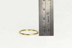 14K Yellow Gold 2.0mm Simple Plain Classic Wedding Band Ring