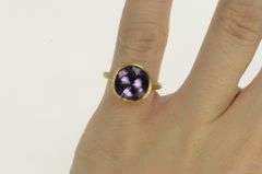 18K Yellow Gold Marco Bicego Jaipur Amethyst Stackable Ring