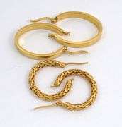 2 Pairs Small 14k Hoop Earrings