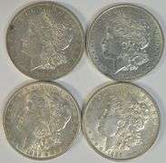 4 Real flashy-white 19th Century Morgan Silver Dollars