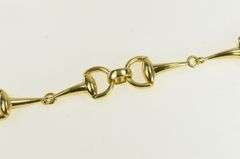 18K Yellow Gold Roberto Coin Stirrup Link Designer Chain Necklace