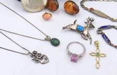 Group lot of Vintage Sterling Silver Jewelry