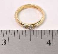 Gleaming Diamond Band Ring In 18K Yellow Gold