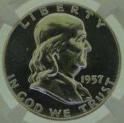 1957 Ben Franklin Silver Half Dollar NGC PF67