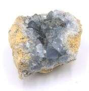 Blue Celestite Cluster Crystal Paperweight
