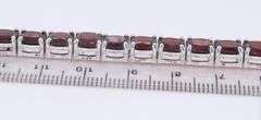 925 Sterling Silver RBC Tourmaline Tennis Bracelet