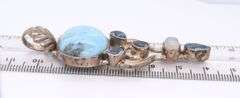 Vintage 925 Sterling Silver Larimar Pendant