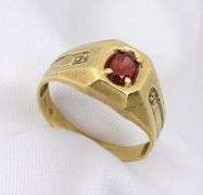 Easy to Wear Unisex Garnet Ring