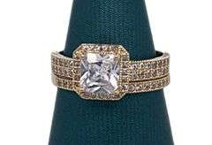 14K Gold Engagement Ring Set