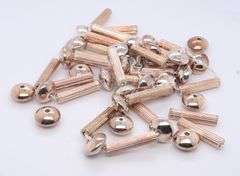 Fine Silver Bar And Flat Beads