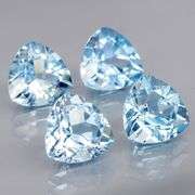 Superb quality 8.50ct 4 pc sky blue Topaz set