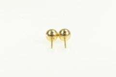 14K Yellow Gold 5.7mm Simple Classic Ball Round Stud Earrings