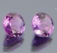Glittering grape purple 7ct 10mm Amethyst pair