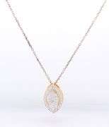 Italian 925 Sterling Silver Cubic Zirconia Pendant on Chain