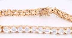 Lot of 2 925 Sterling Silver Cubic Zirconia Bracelets