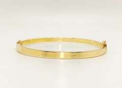 14KT YELLOW GOLD BANGLE BRACELET