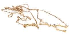 Porter Lyons 0.15ctw Diamond Gemini Zodiac Pendant Necklace in 14K
