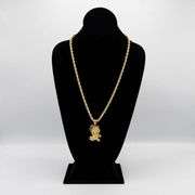 18 Kt Gold Plated Eagle Pendant And Chain