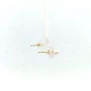 14K Yellow Gold 4.2mm Vintage Pearl Simple Stud Earrings