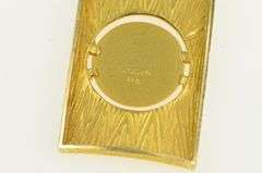 14K Yellow Gold Libra Astrology Zodiac Sign Squared Vintage Pendant