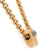Chopard 0.25ct Diamond Les Chaines Bezel Set Heart Pendant Necklace in 18K W/Box
