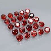 Premium 8.54ct solitaire cut cherry red Garnet set