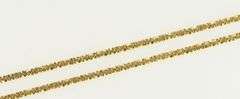 14K Yellow Gold 1.3mm Pinwheel Link Vintage Textured Chain Necklace