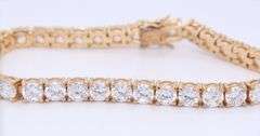 Lot of 2 925 Sterling Silver Cubic Zirconia Bracelets
