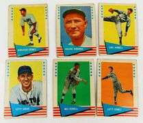 6 Fleer 1961 Baseball Greats Cards